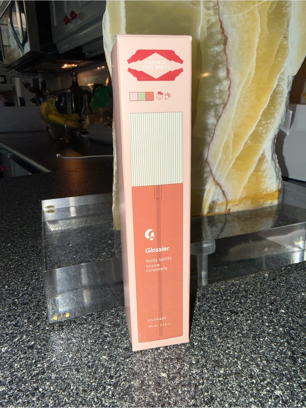 NWT / NIB Glossier Lilyhaze Body Spritz — Pink and Coral
